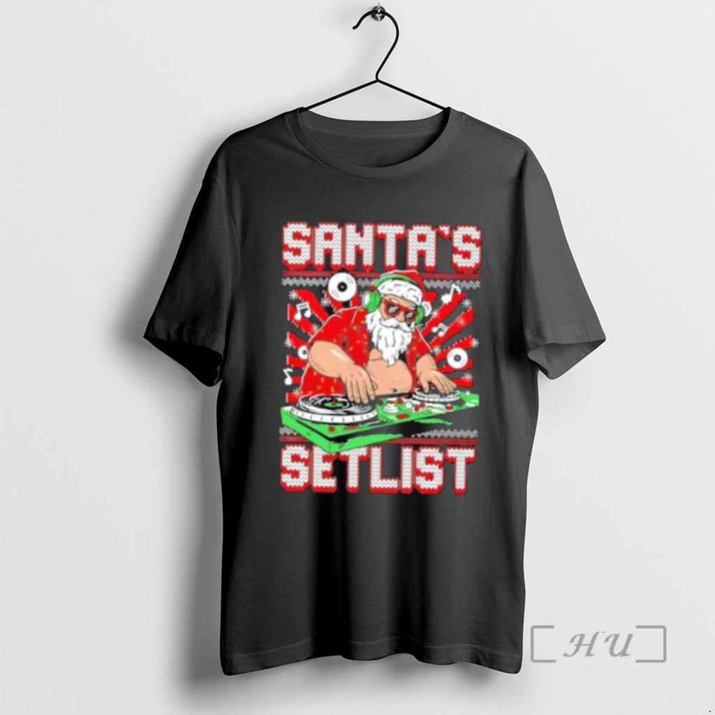 Officials Santas Dj Setlist Christmas Ugly Shirt Hoodie Sweatshirt | PurePodTees.com