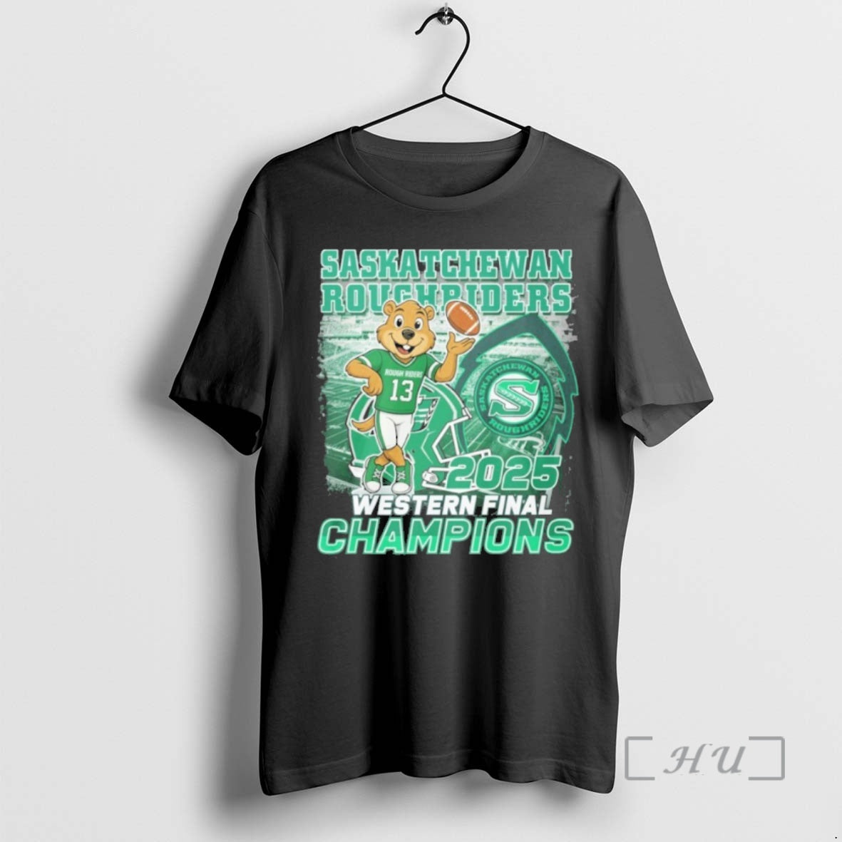 Officials Saskatchewan Roughriders Mascot 2025 Western Final Champions Shirt Hoodie Sweatshirt | PurePodTees.com