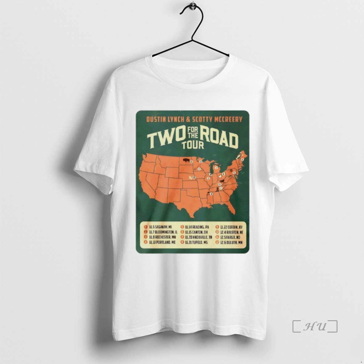 Officials Scotty Mccreery And Dustin Lynch Two For The Road Tour 2025 Shirt Hoodie Sweatshirt | PurePodTees.com