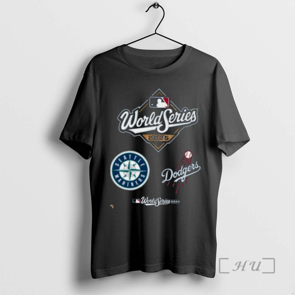 Officials Seattle Mariners Vs Los Angeles Dodgers Mlb 2025 World Series Champions Matchup T Premium Shirt Hoodie Sweatshirt