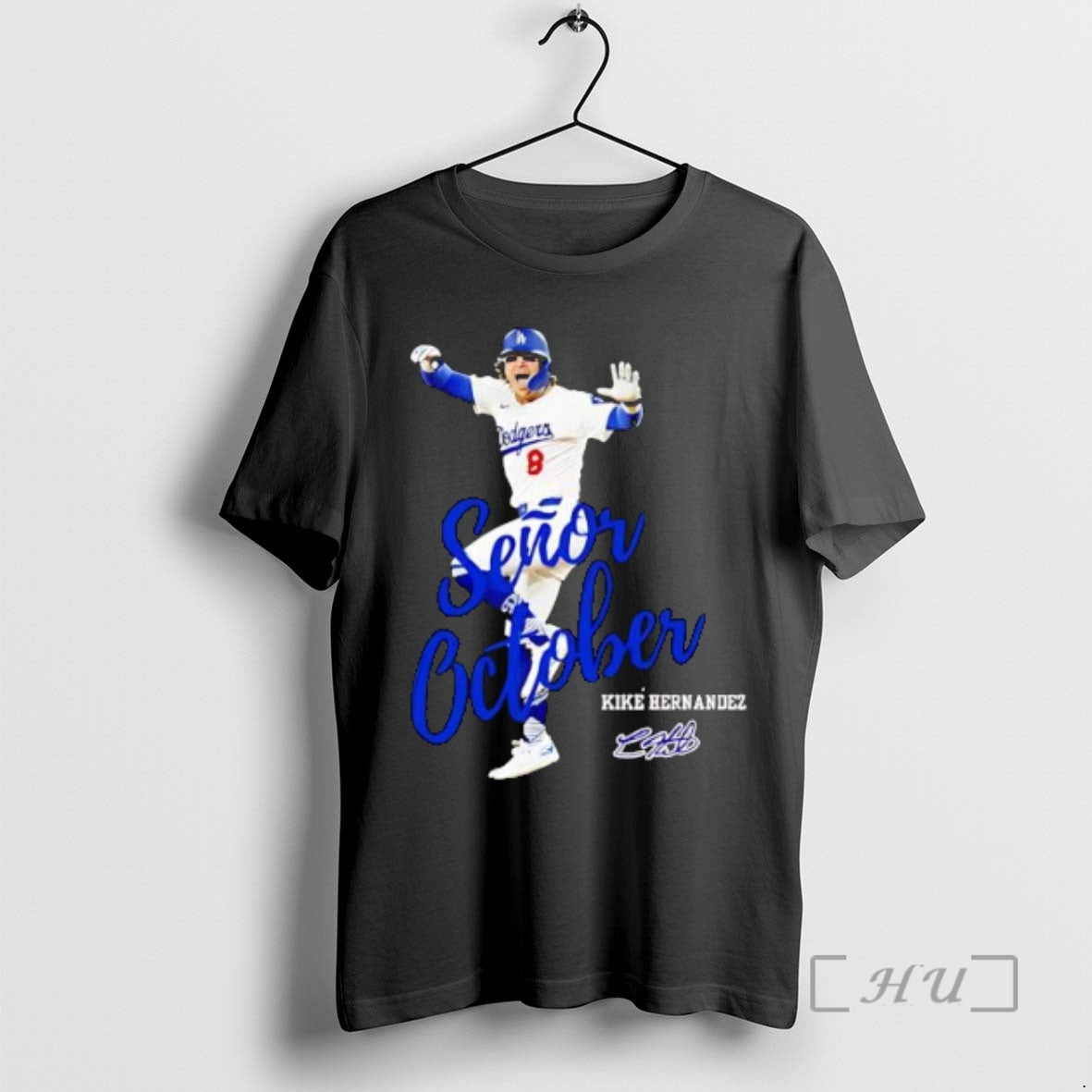 Officials Senor October Kike Hernandez Dodgers Player 8 Shirt Hoodie Sweatshirt | PurePodTees.com