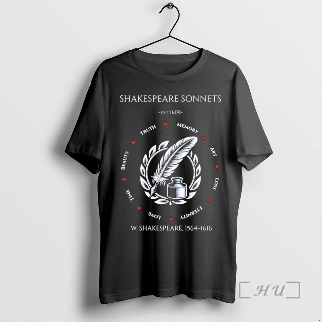 Officials Shakespeare Sonnets Est 1609 Truth Memory Art Loss Eternity Love Time Beauty Premium Shirt Hoodie Sweatshirt