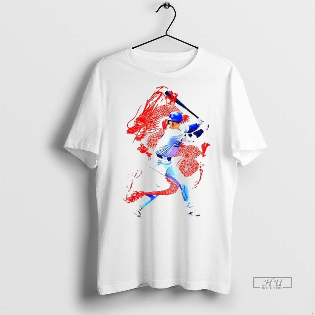 Officials Shohei Ohtani 50 Hr 50 Japan The Dragon Flew Away Los Angeles Dodgers Mlb Shirt Hoodie Sweatshirt | PurePodTees.com