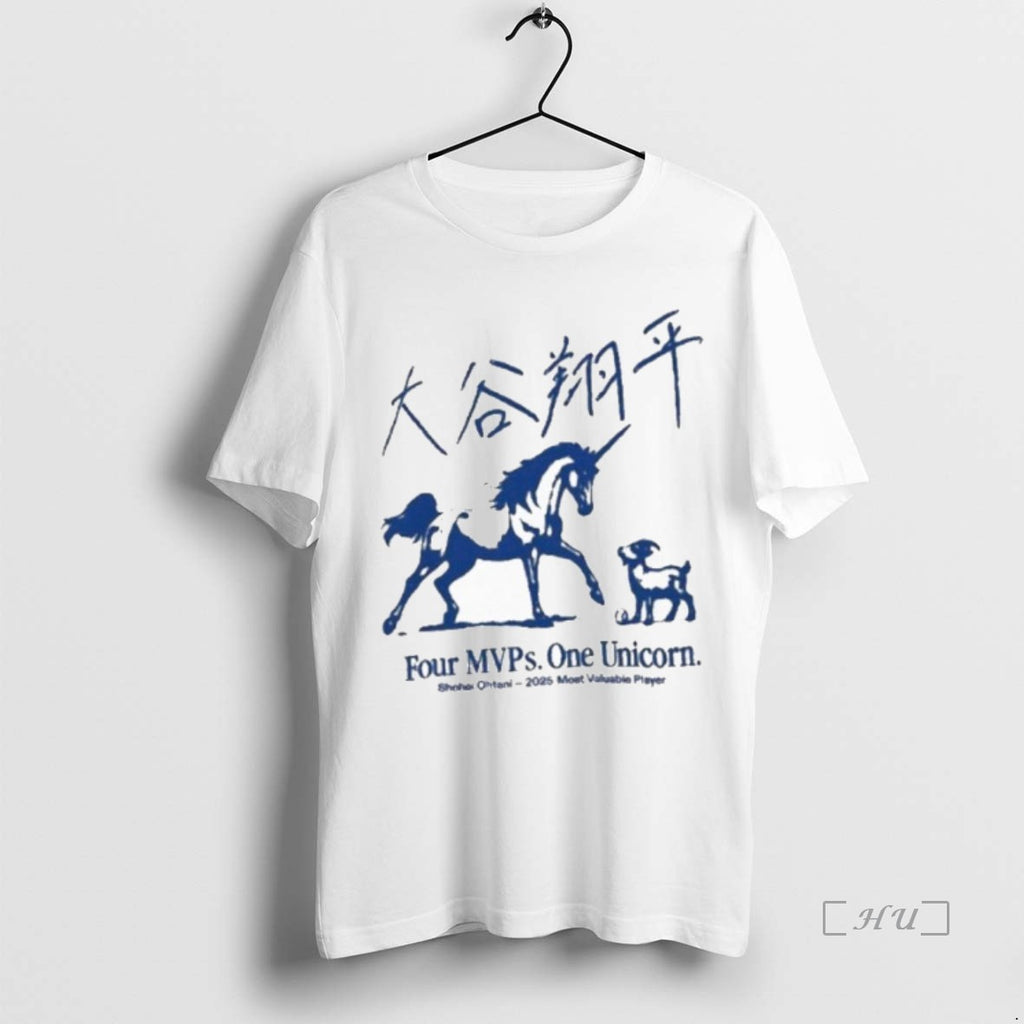 Officials Shohei Ohtani Four Mvps Premium Shirt Hoodie Sweatshirt | PurePodTees.com