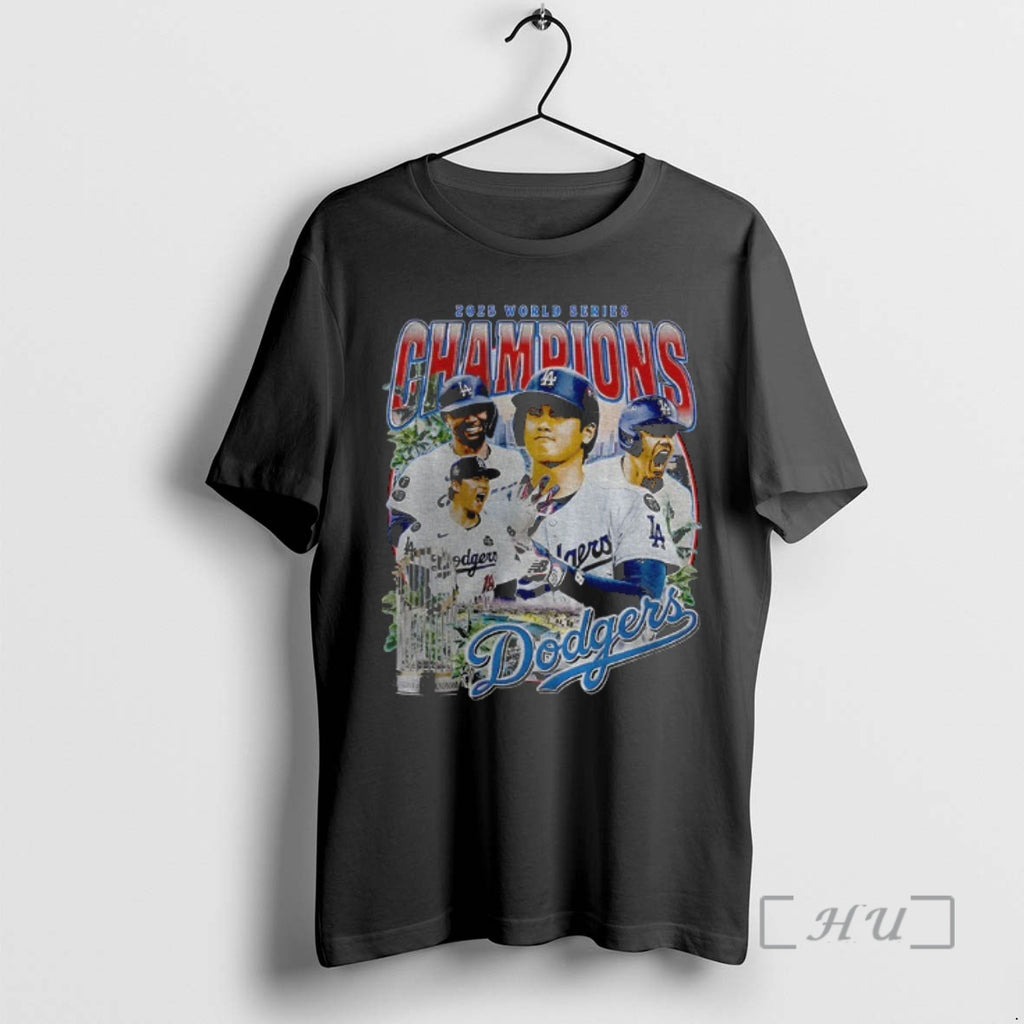 Officials Shohei Ohtani Yoshinobu Yamamoto Iconic Moment Los Angeles Dodgers Mlb Baseball World Series Graphic Shirt...