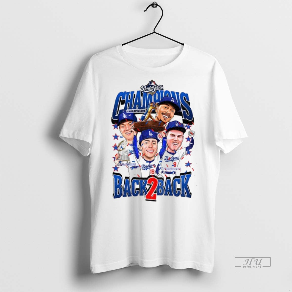 Officials Shohei Ohtani Big Four Los Angeles Dodgers World Series Champions Back To Back Cartoon Shirt Hoodie Sweatshirt