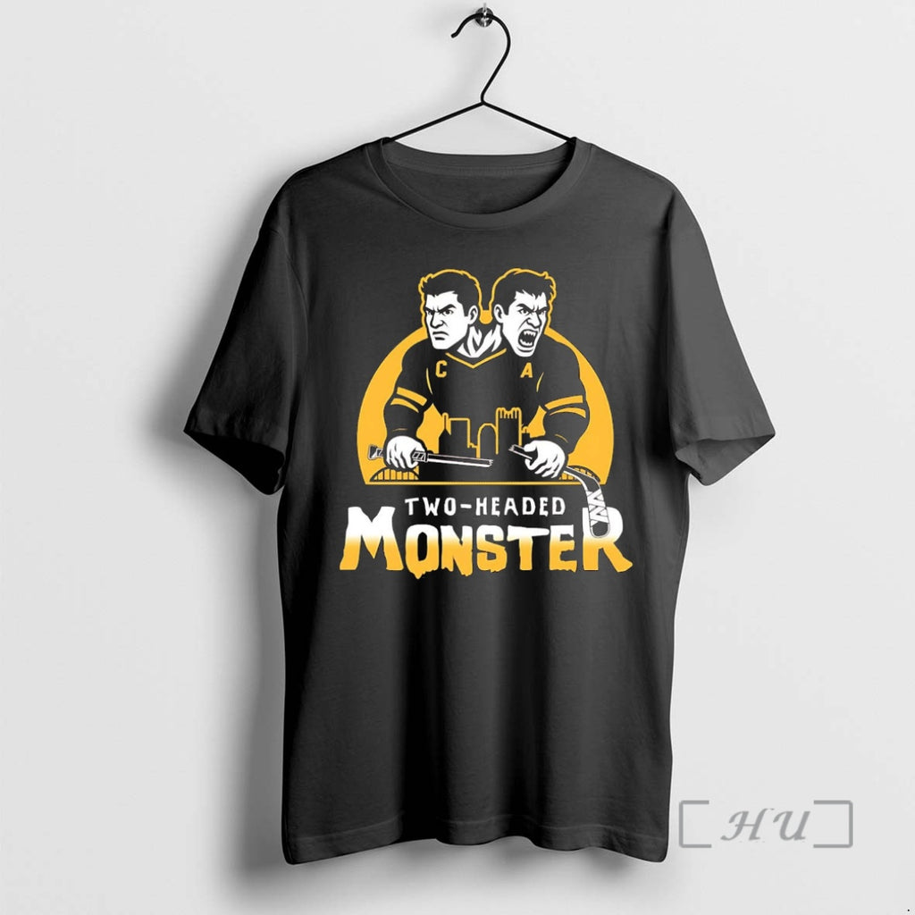 Officials Sidney Crosby And Evgeni Malkin Two Headed Monster Penguins Shirt Hoodie Sweatshirt | PurePodTees.com