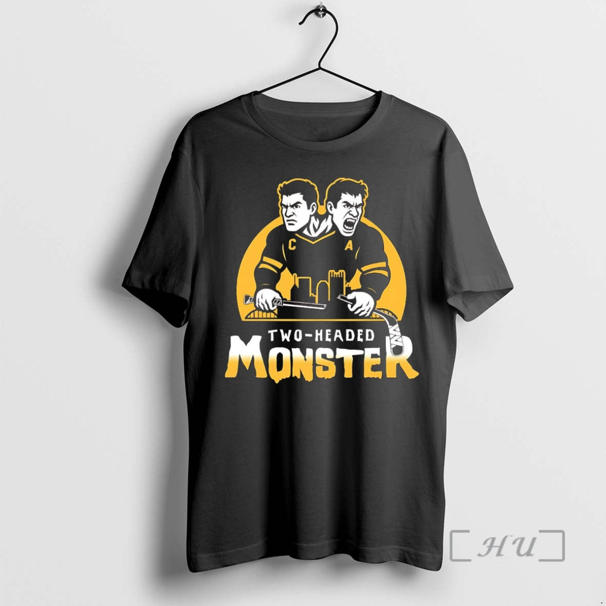 Officials Sidney Crosby And Evgeni Malkin Two Headed Monster Penguins Shirt Hoodie Sweatshirt | PurePodTees.com