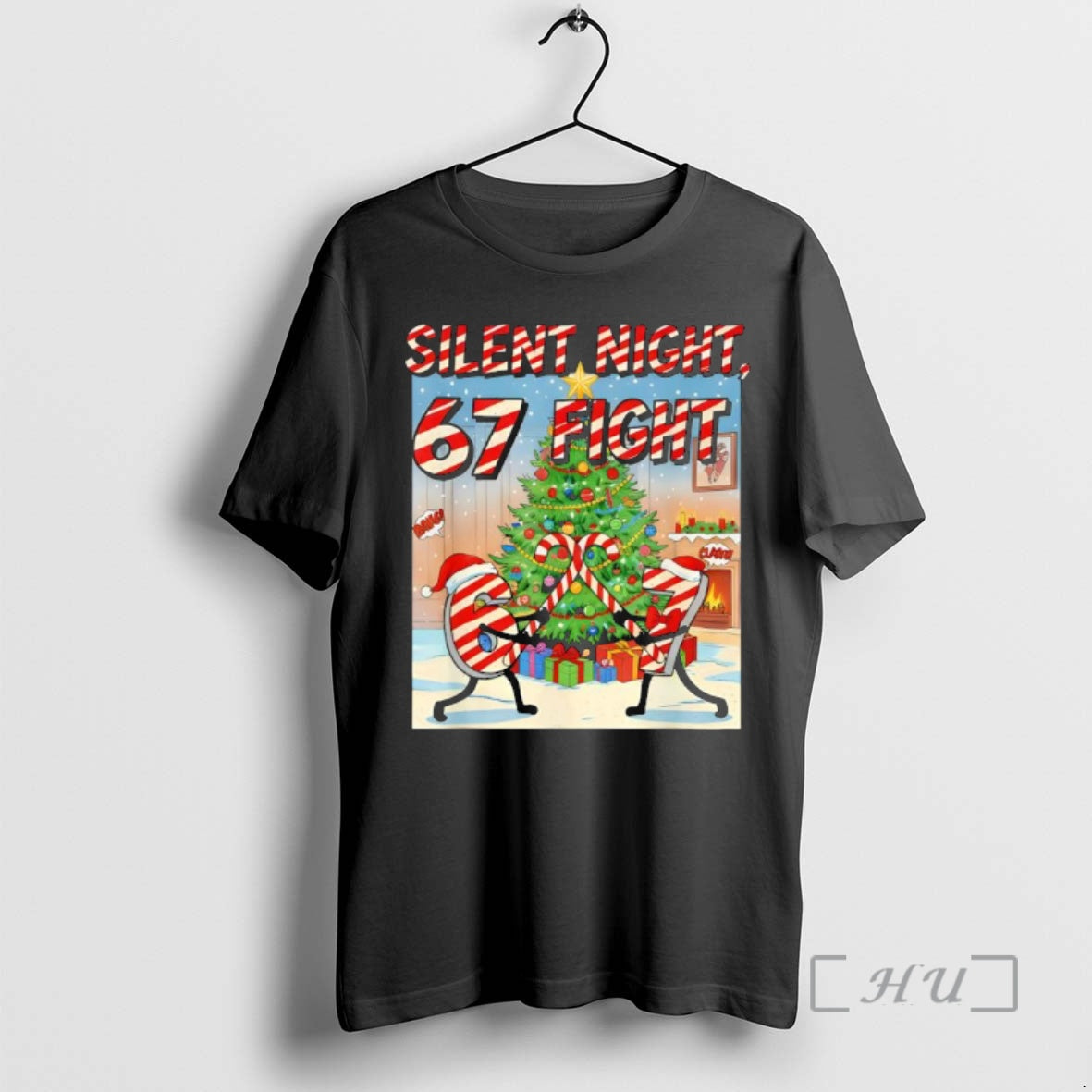 Officials Silent Night 67 Fight Christmas Cartoon Shirt Hoodie Sweatshirt | PurePodTees.com