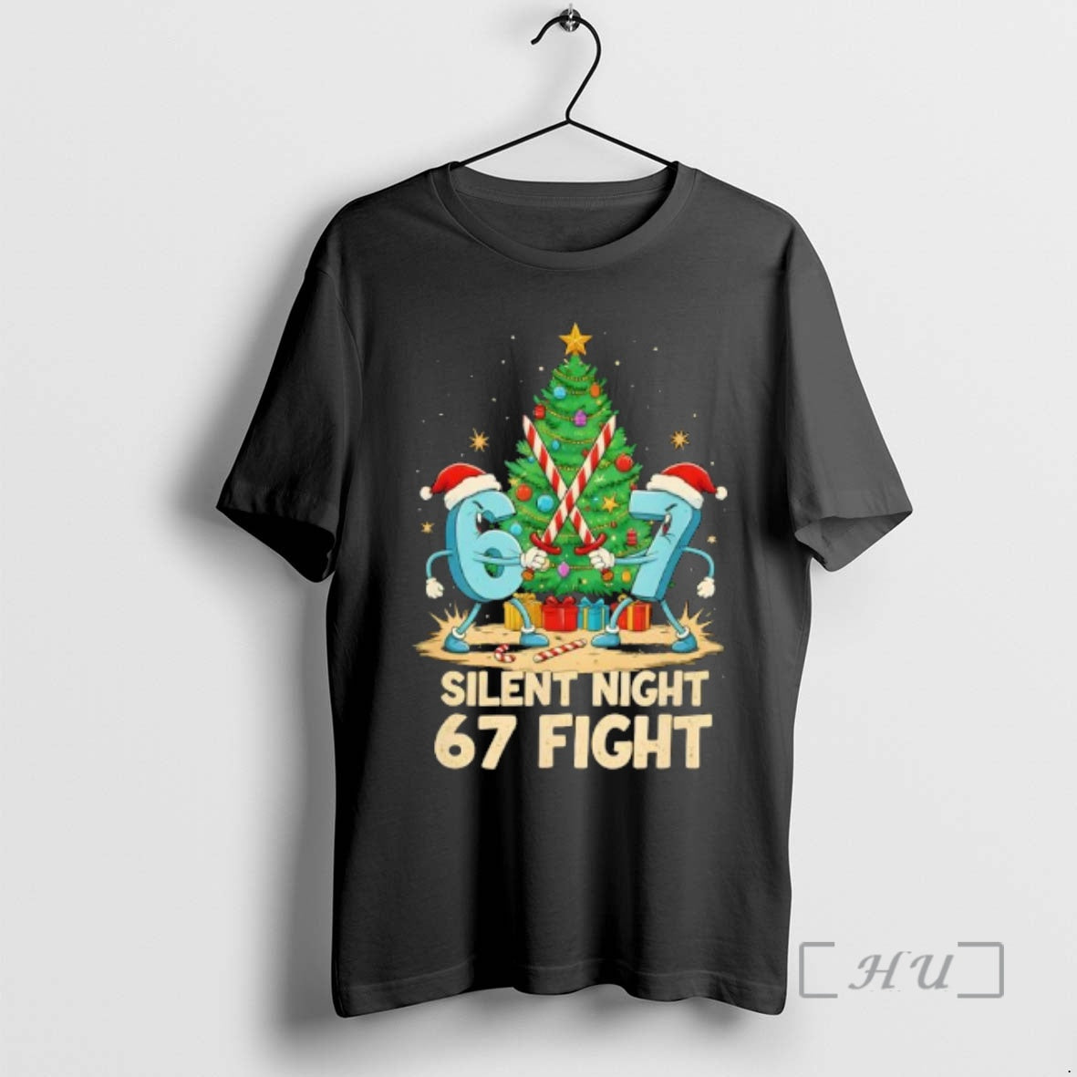 Officials Silent Night 67 Fight Funny Christmas Shirt Hoodie Sweatshirt | PurePodTees.com