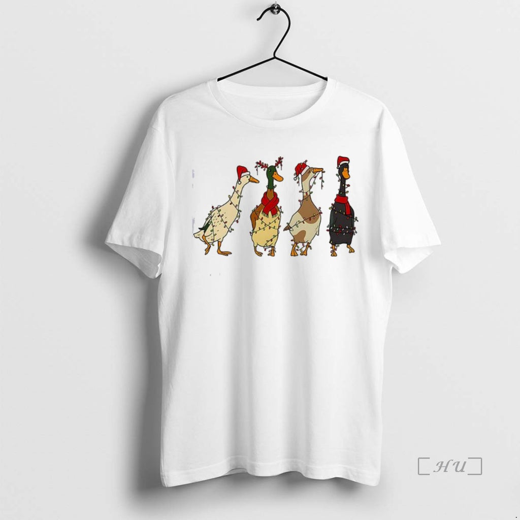 Officials Silly Ducks String Lights Wrapped Christmas Shirt Hoodie Sweatshirt | PurePodTees.com