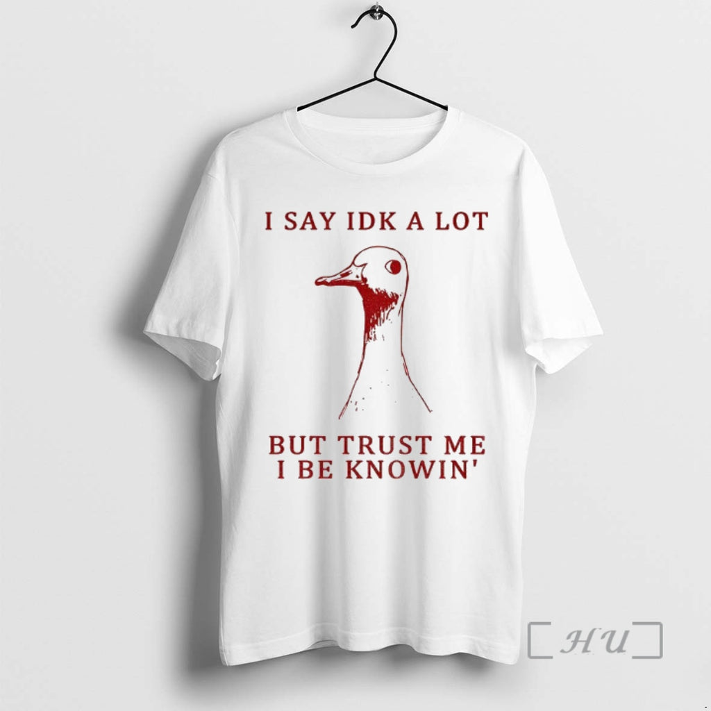 Officials Silly Goose Understands Everything I Say Idk A Lot But Trust Me I Be Shirt Hoodie Sweatshirt | PurePodTees.com