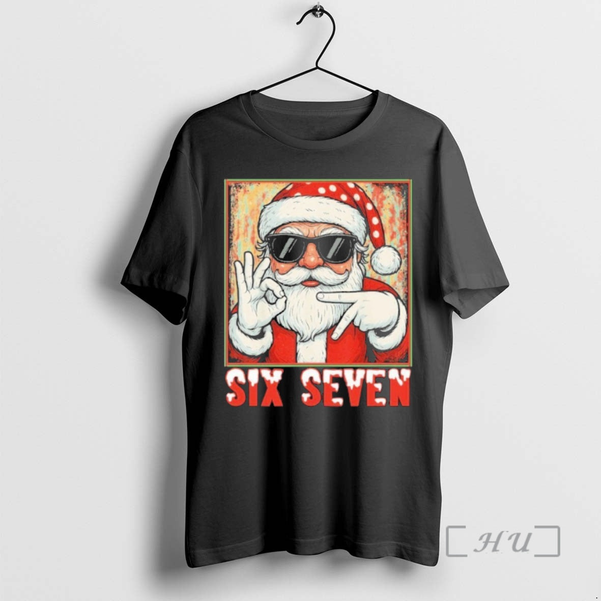 Officials Six Seven Meme Christmas Cool Santa Saying Shirt Hoodie Sweatshirt | PurePodTees.com