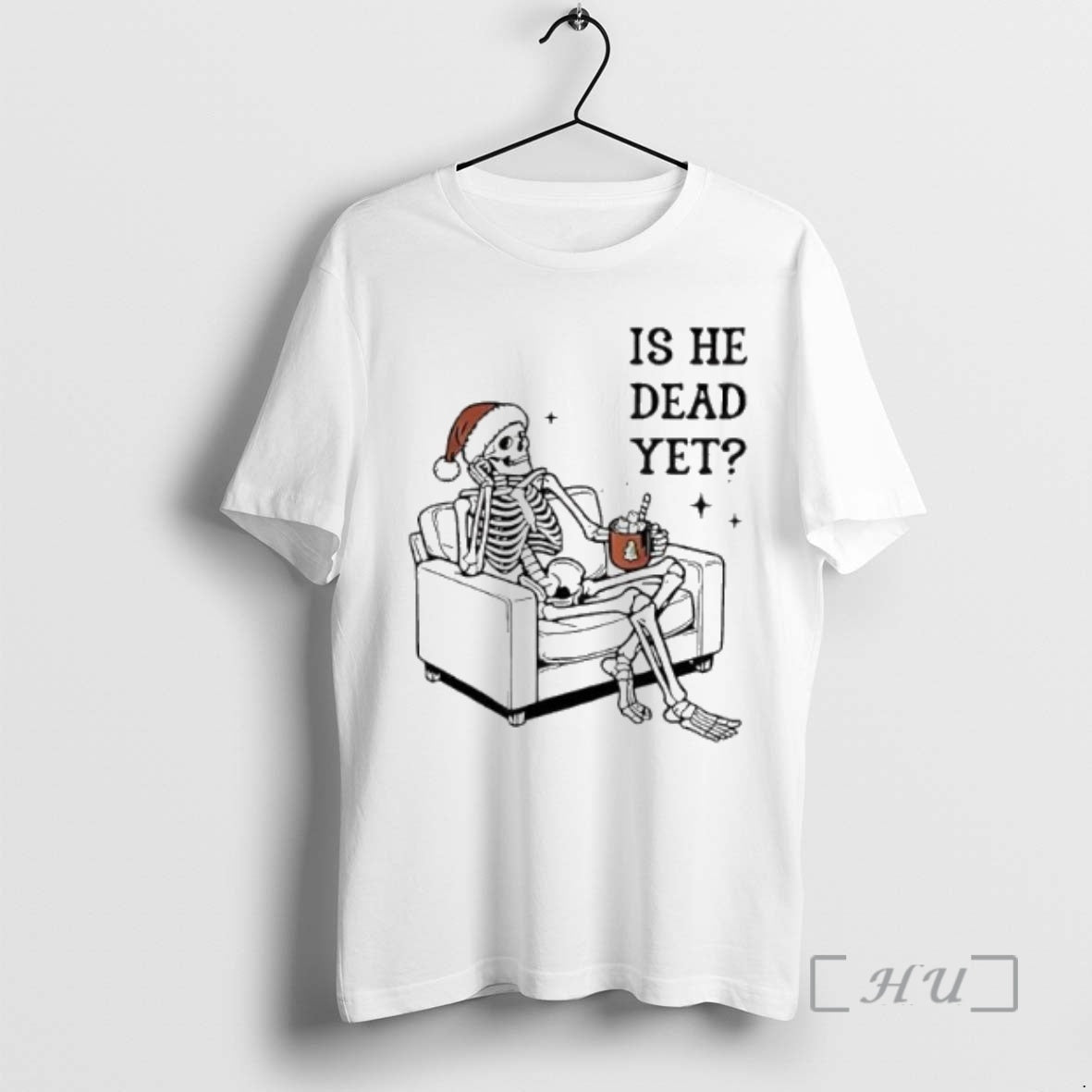Officials Skeleton Santa Christmas Is He Dead Yet Shirt Hoodie Sweatshirt | PurePodTees.com