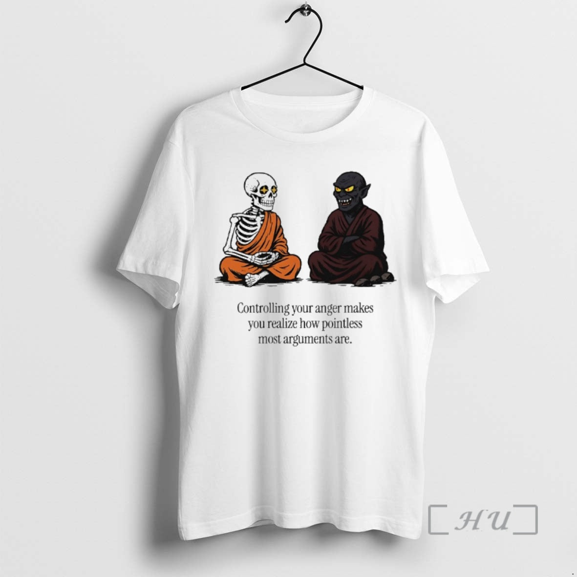 Officials Skeleton And Evil Controlling Your Anger Makes You Realize How Pointless Most Arguments Are Shirt Hoodie Sweatshirt