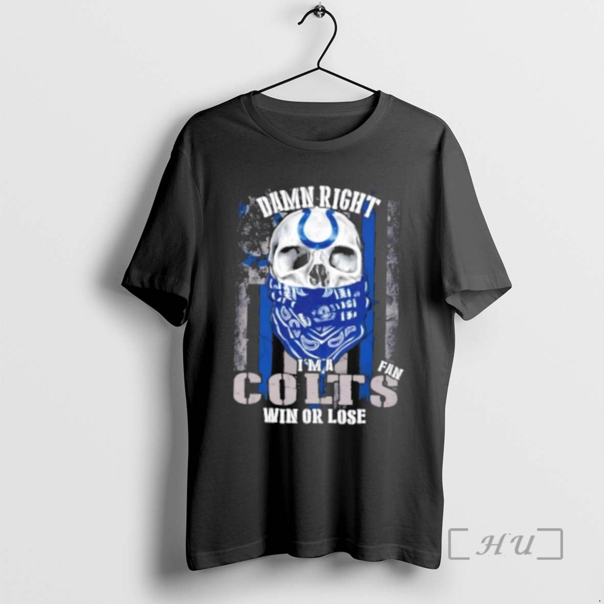 Officials Skull Damn Right Im A Indianapolis Colts Fan Win Or Lose Us Flag Premium Shirt Hoodie Sweatshirt | PurePodTees.com