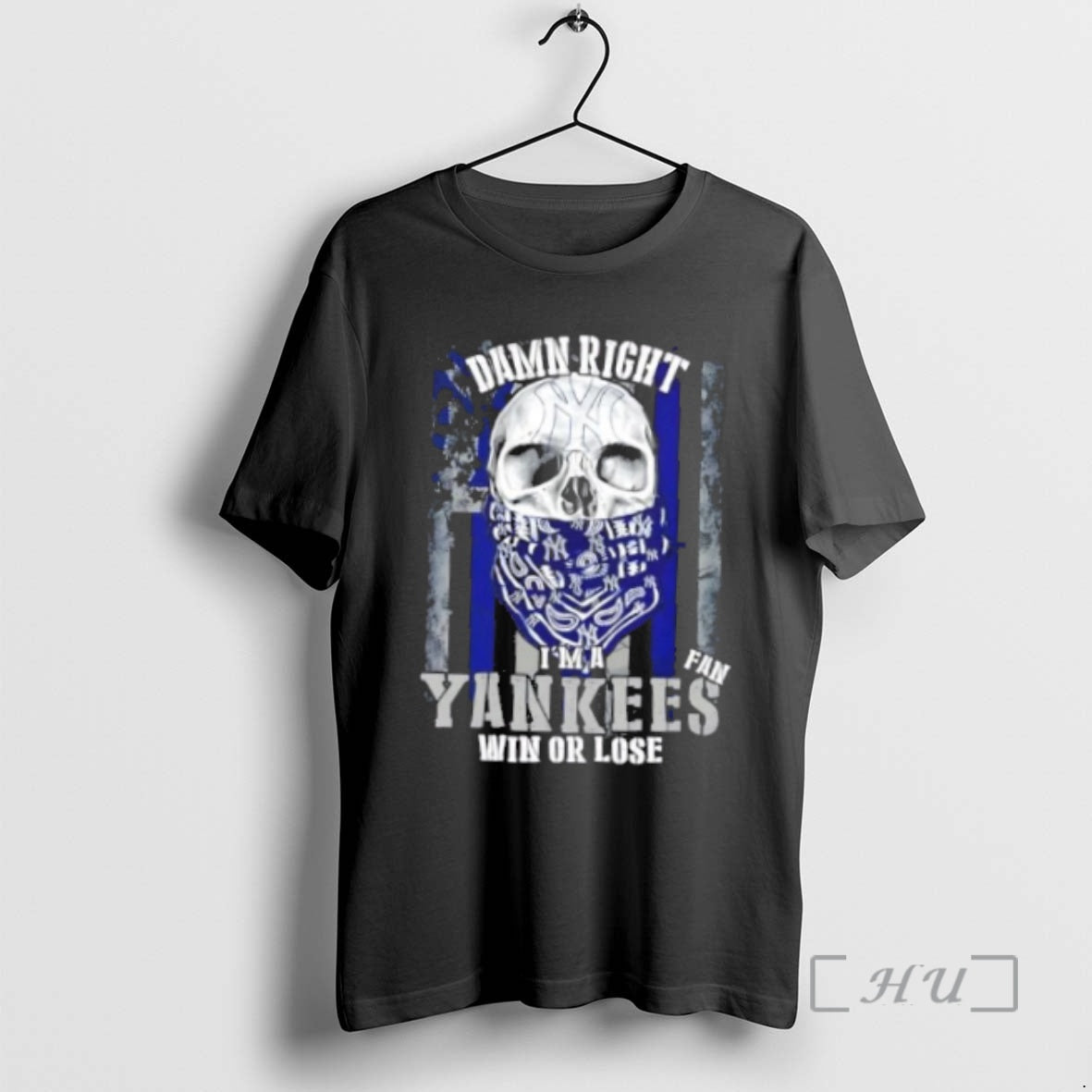 Officials Skull Damn Right Im A New York Yankees Fan Win Or Lose Us Flag Shirt Hoodie Sweatshirt | PurePodTees.com