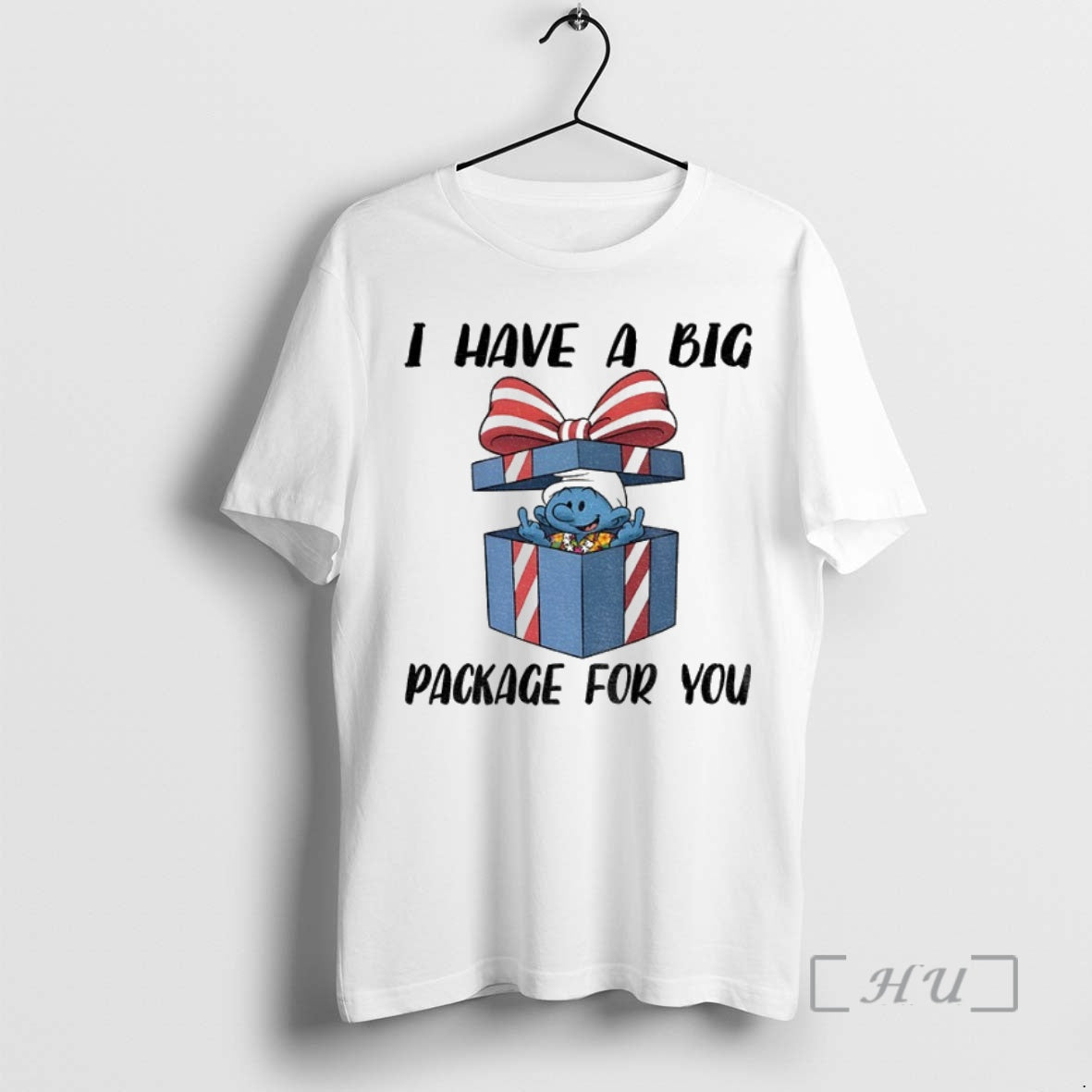 Officials Smurfs Middle Finger I Have A Big Package For You Merry Christmas Shirt Hoodie Sweatshirt | PurePodTees.com