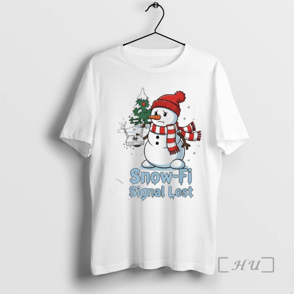 Officials Snow Fi Signal Lost Snowman Christmas Shirt Hoodie Sweatshirt | PurePodTees.com