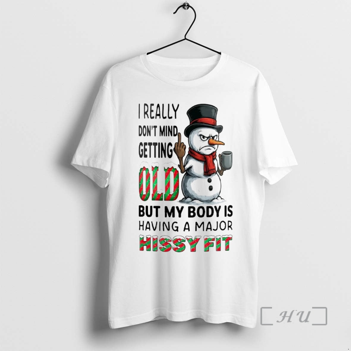 Officials Snowman I Really Dont Mind Getting Old Christmas Shirt Hoodie Sweatshirt | PurePodTees.com