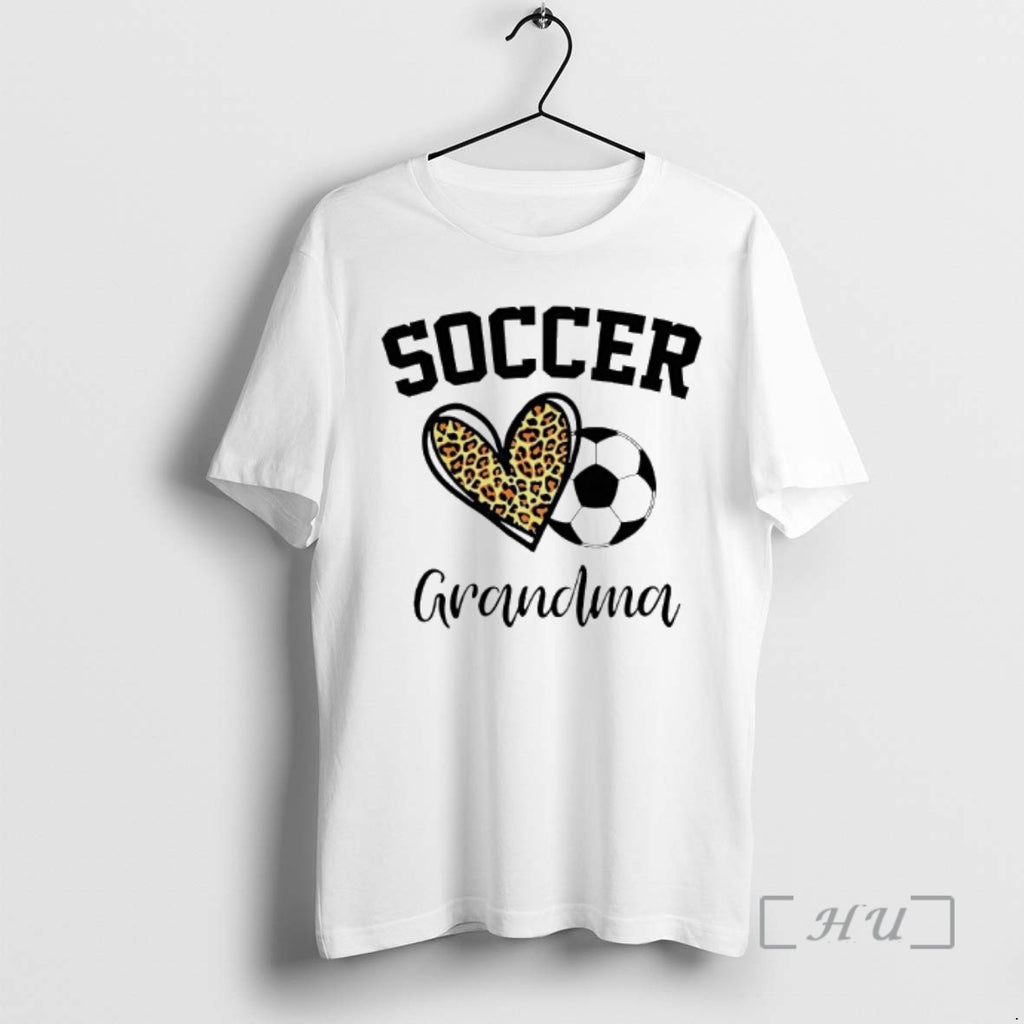 Officials Soccer Grandma Leopard Heart Shirt Hoodie Sweatshirt | PurePodTees.com