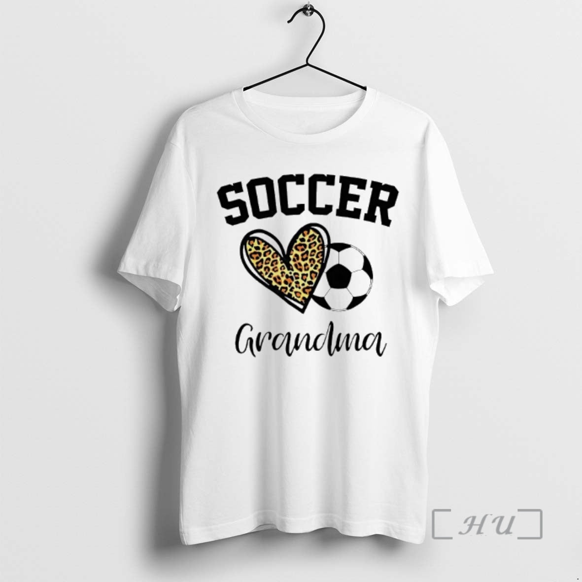 Officials Soccer Grandma Leopard Heart Shirt Hoodie Sweatshirt | PurePodTees.com