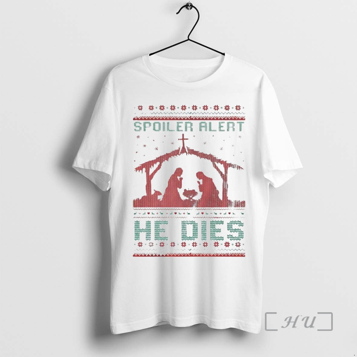 Officials Spoiler Alert He Dies Jesus Christmas Shirt Hoodie Sweatshirt | PurePodTees.com