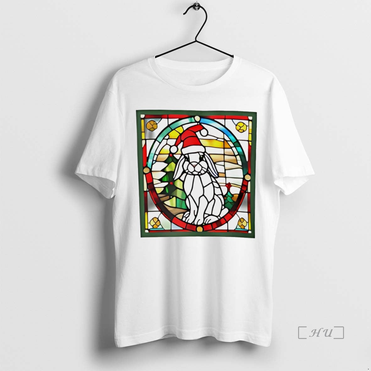 Officials Stained Glass Hohoho 2 Christmas White Shirt Hoodie Sweatshirt | PurePodTees.com