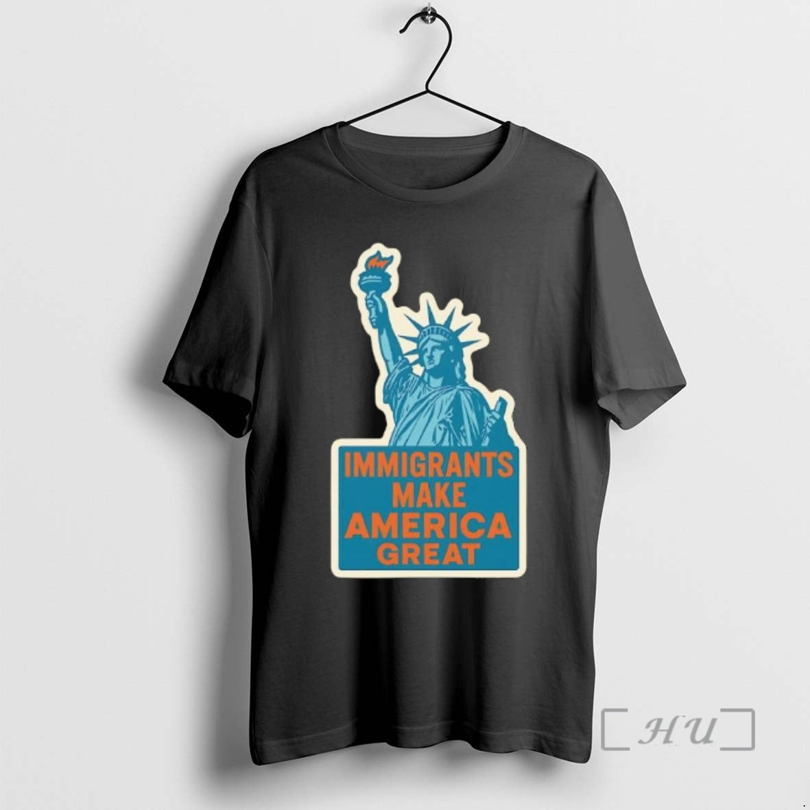 Officials Statue Of Liberty Immigrants Make America Great Shirt Hoodie Sweatshirt | PurePodTees.com