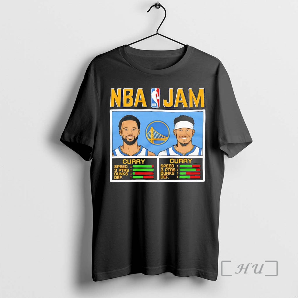Officials Stephen And Seth Curry Nba Jam Golden State Warriors Shirt Hoodie Sweatshirt | PurePodTees.com