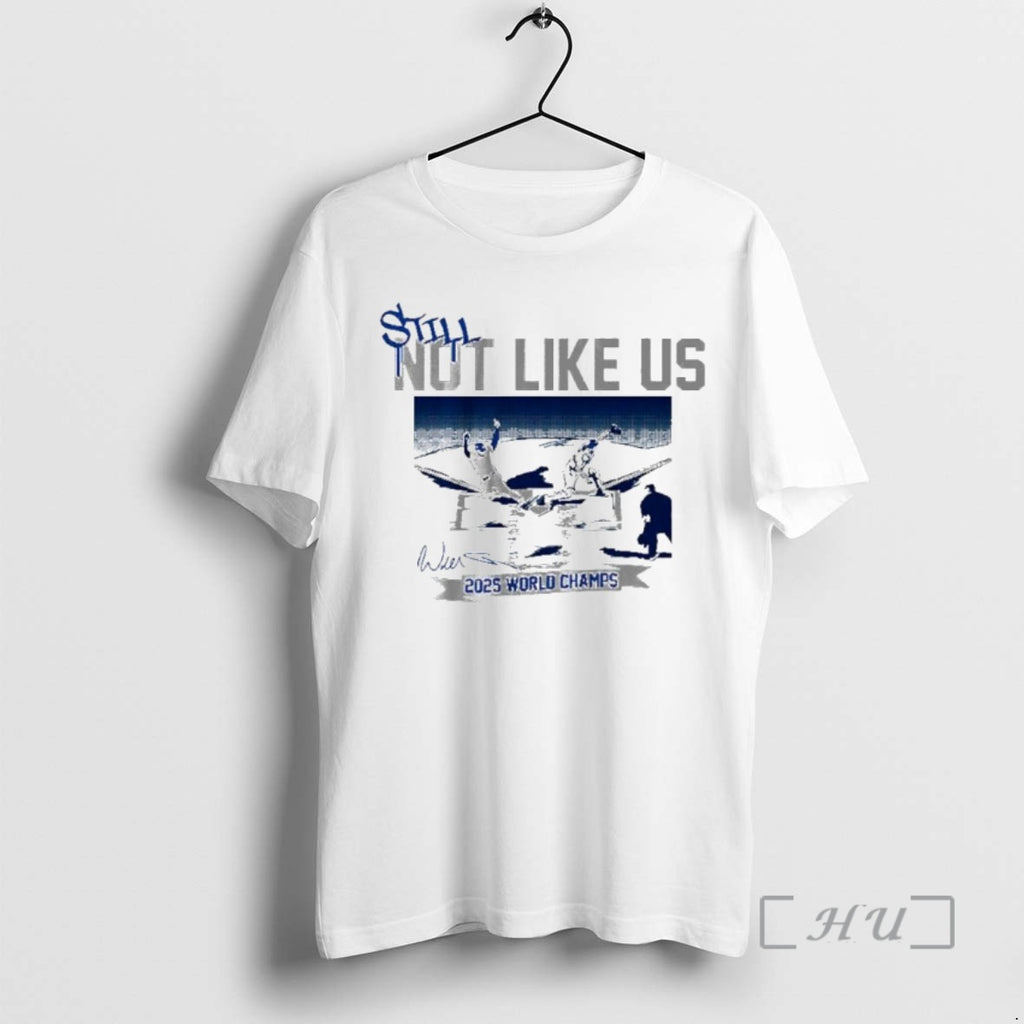 Officials Still Not Like Us Los Angeles Dodgers 2025 World Champs Ornaments Shirt Hoodie Sweatshirt | PurePodTees.com