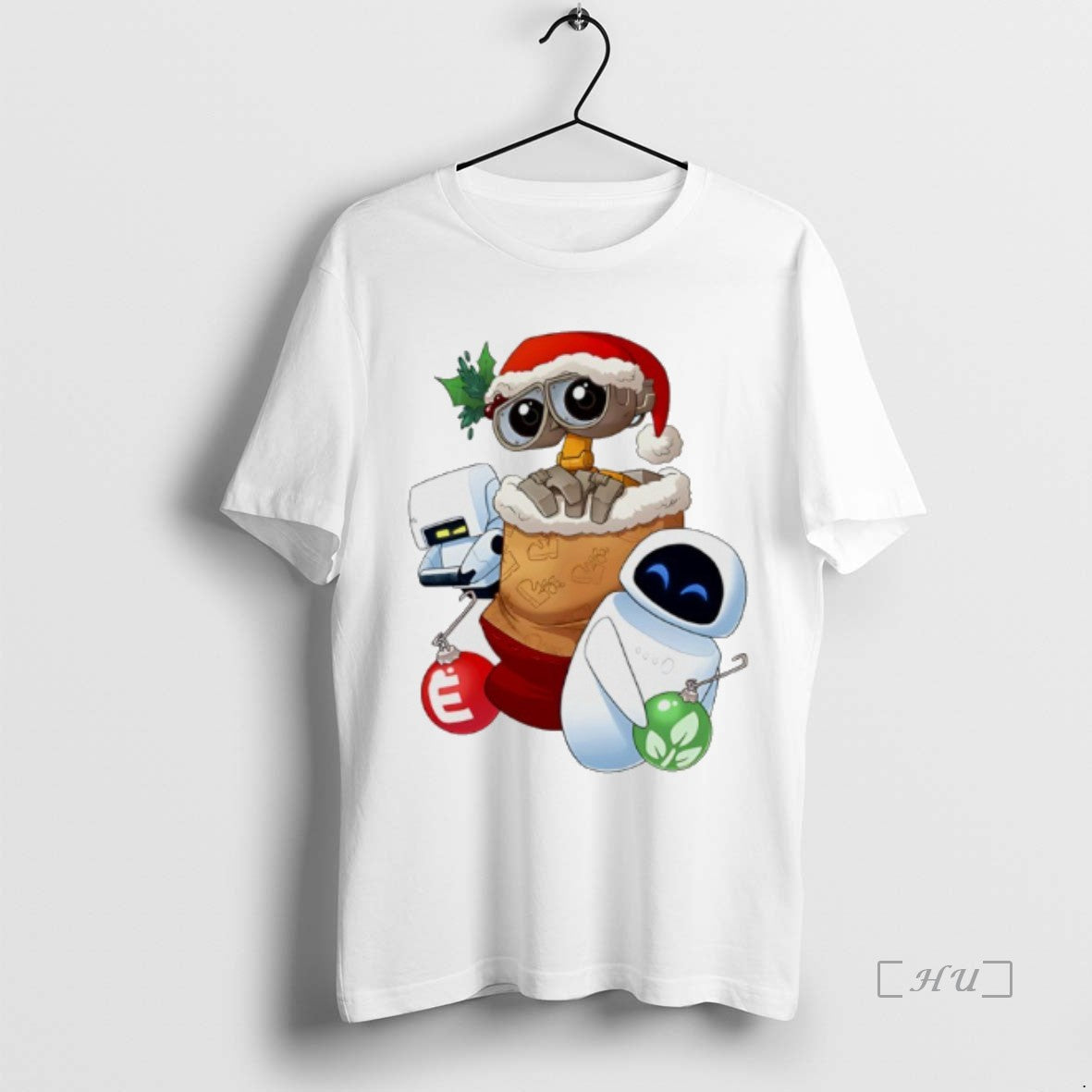 Officials Stocking Stuffer Robot Friends Wall E Eve Christmas Shirt Hoodie Sweatshirt | PurePodTees.com