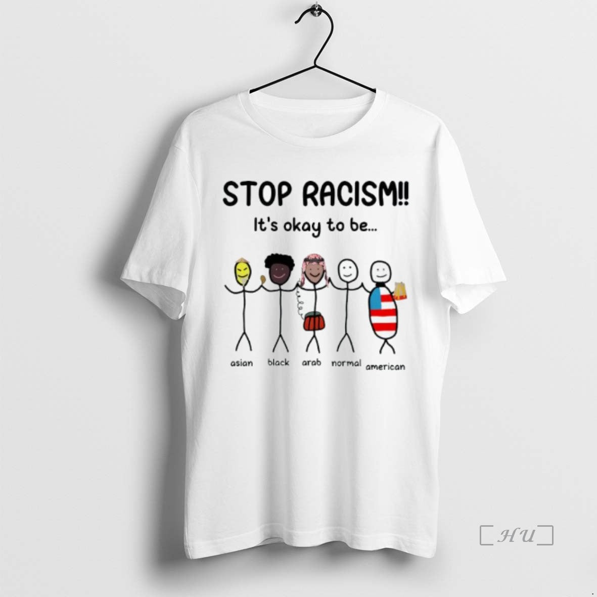 Officials Stop Racism Its Okay To Be Asian Black Arab Normal American Shirt Hoodie Sweatshirt | PurePodTees.com