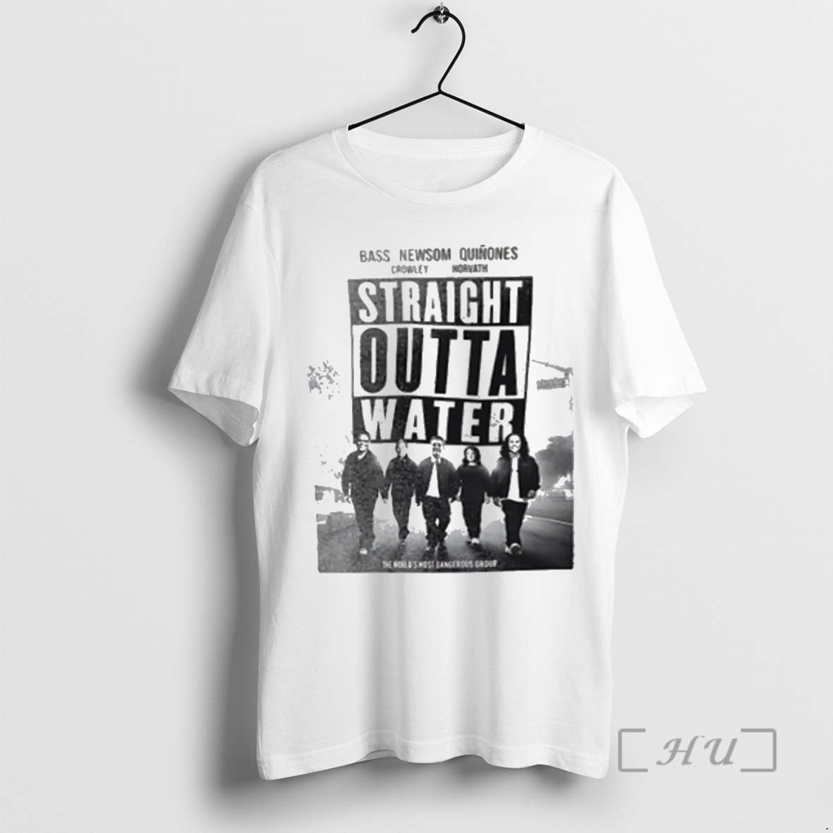 Officials Straight Outta Water Bass Newsom Quinones Crowley Horvath Shirt Hoodie Sweatshirt | PurePodTees.com