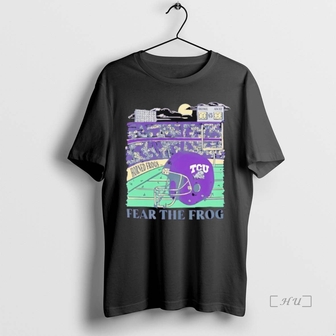Officials Tcu Horned Frogs Football Fear The Frog Stadium Helmet Shirt Hoodie Sweatshirt | PurePodTees.com