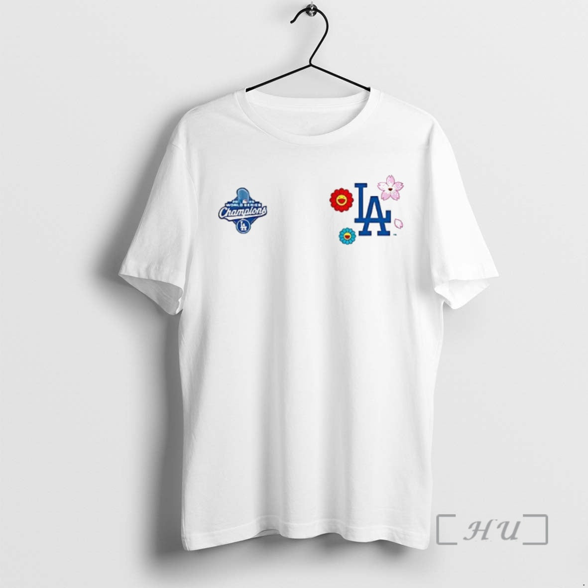 Officials Takashi Murakami Los Angeles Dodgers Two Sided Mugs And Shirt Hoodie Sweatshirt | PurePodTees.com
