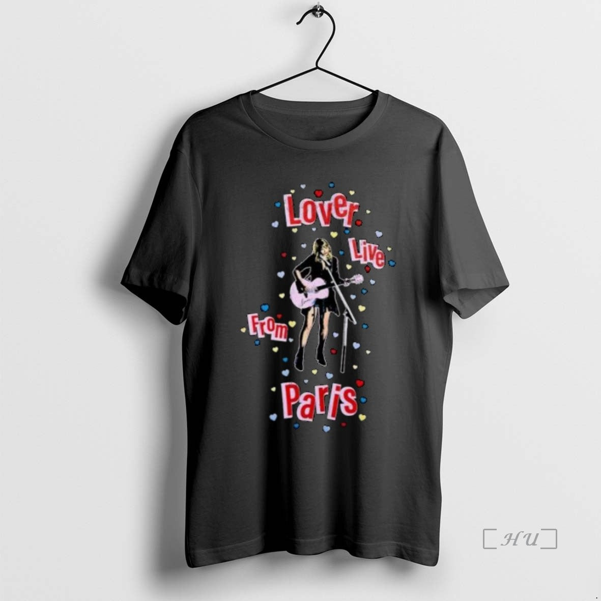 Officials Taylor Lover Live From Paris Circle Black Shirt Hoodie Sweatshirt | PurePodTees.com