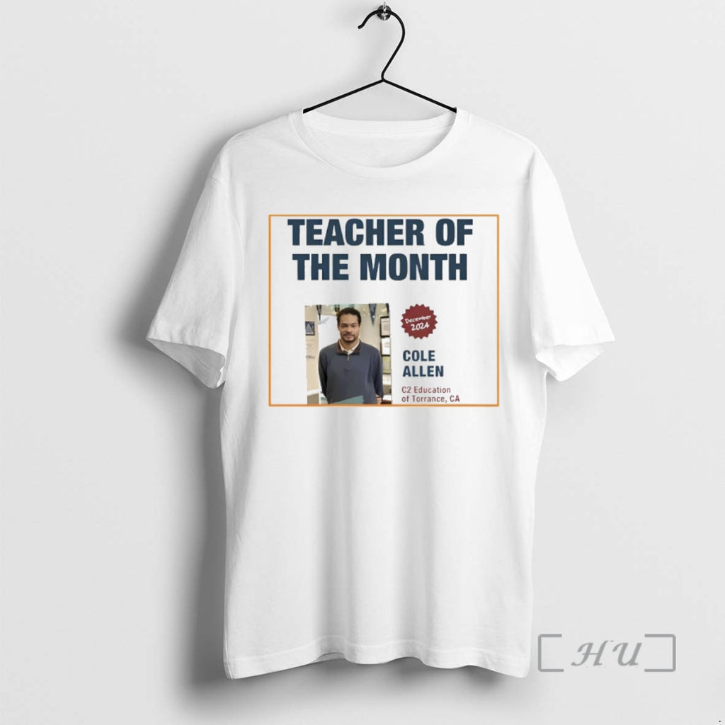 Officials Teacher Of The Month Cole Allen