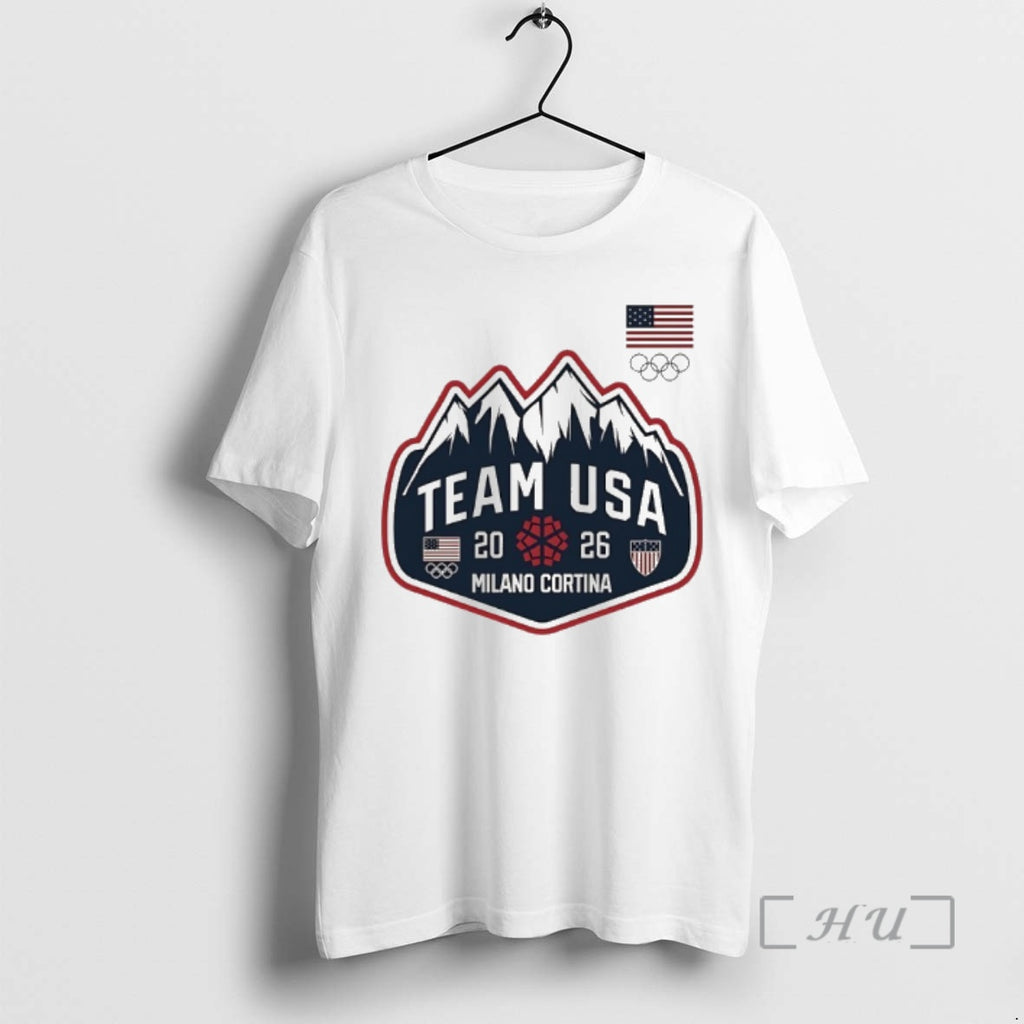 Officials Team Usa 2026 Mountain Patch Milano Cortina Shirt Hoodie Sweatshirt | PurePodTees.com