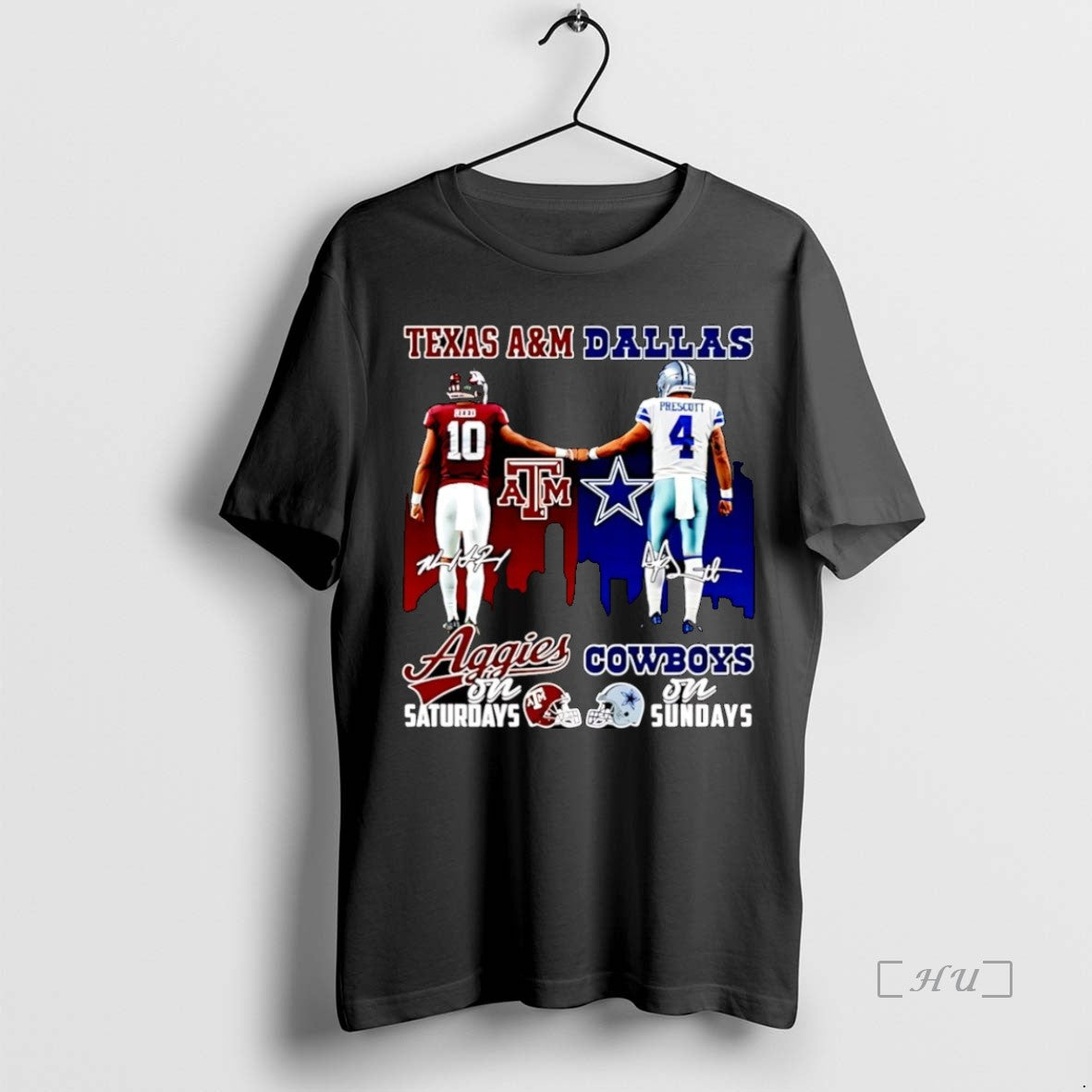 Officials Texas Am Aggie On Saturdays And Dallas Cowboys Dak Prescott On Sundays Christmas Premium Shirt Hoodie Sweatshirt