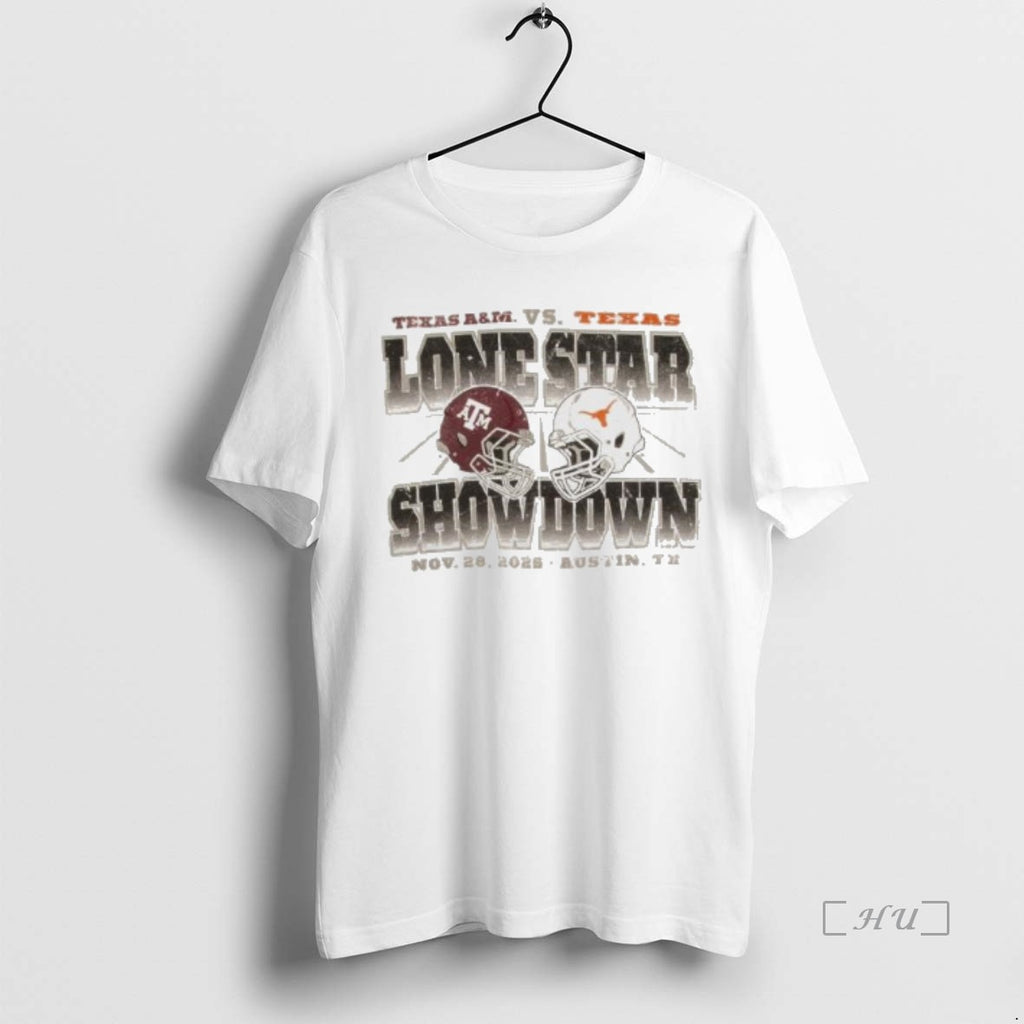 Officials Texas Am Vs Texas Longhorns Champion Tri Blend Lone Star Showdown November 28 2025 Shirt Hoodie Sweatshirt