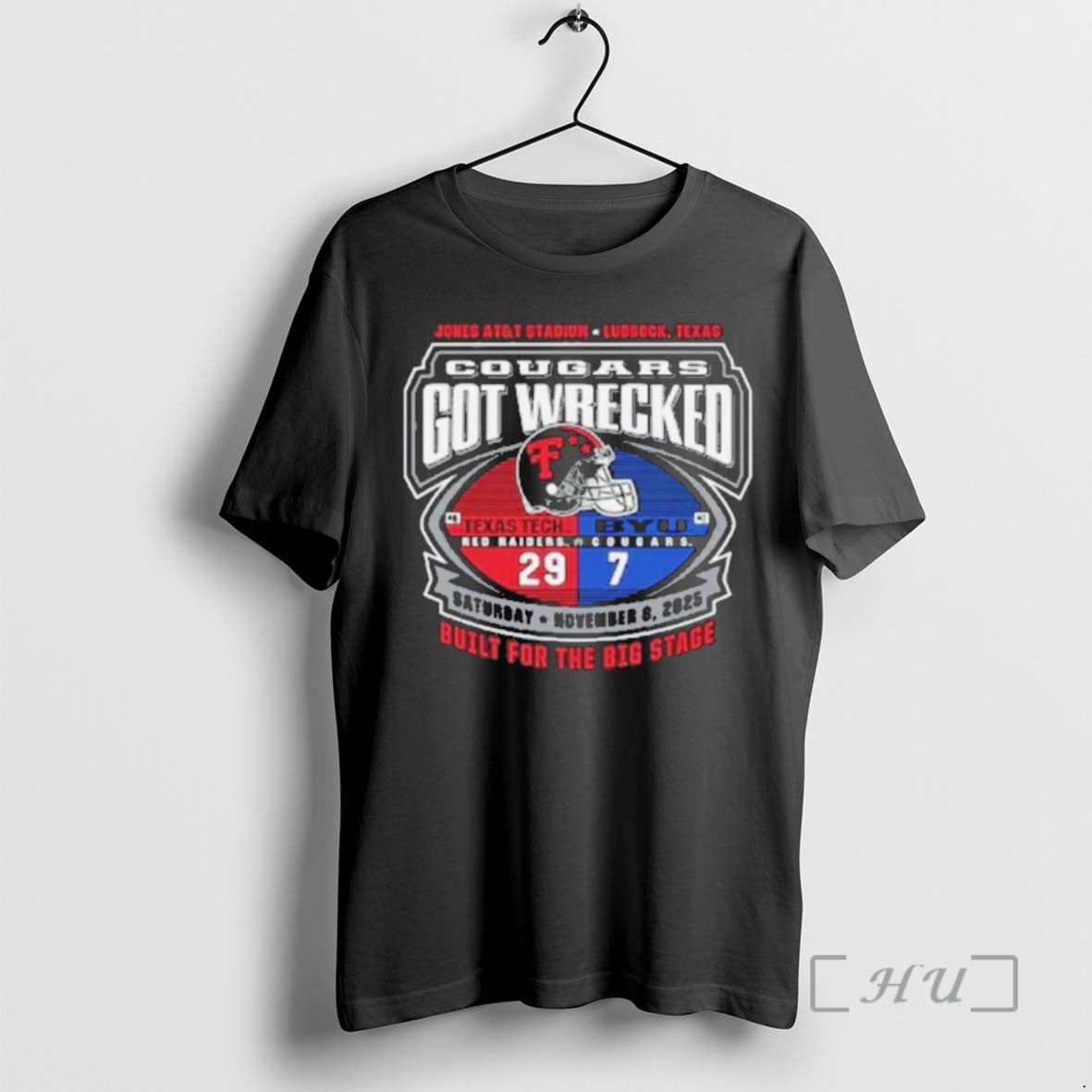 Officials Texas Tech Beat Byu Cougars Got Wrecked Built For The Big State Premium Shirt Hoodie Sweatshirt | PurePodTees.com