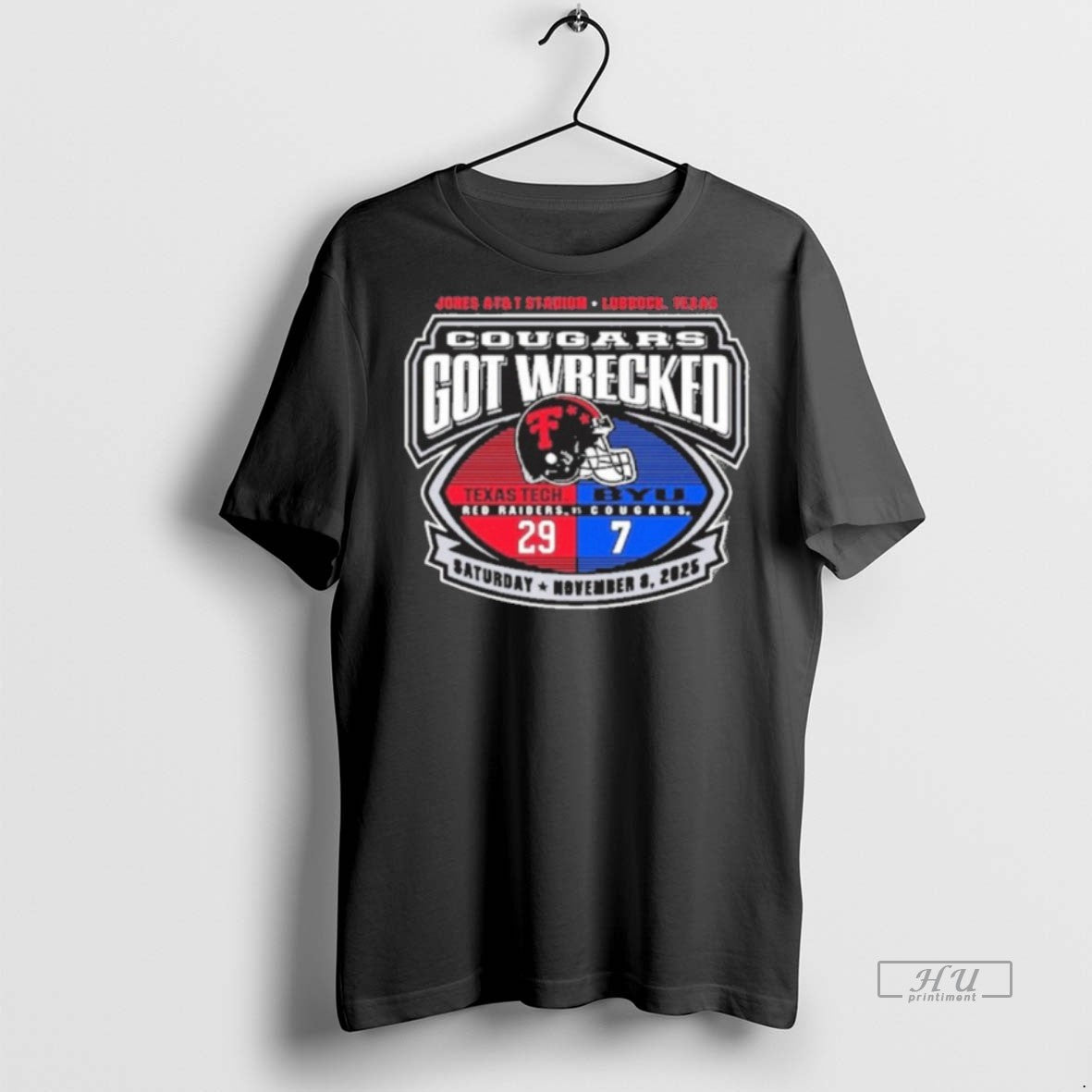 Officials Texas Tech Red Raiders 2025 Cougars Got Wrecked Byu Gameday Score 29 7 Lubbock Shirt Hoodie Sweatshirt