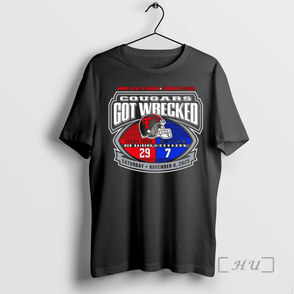Officials Texas Tech Red Raiders Victory Over Byu Cougars Got Wrecked Helmet Premium T Shirts Hoodie Sweatshirt