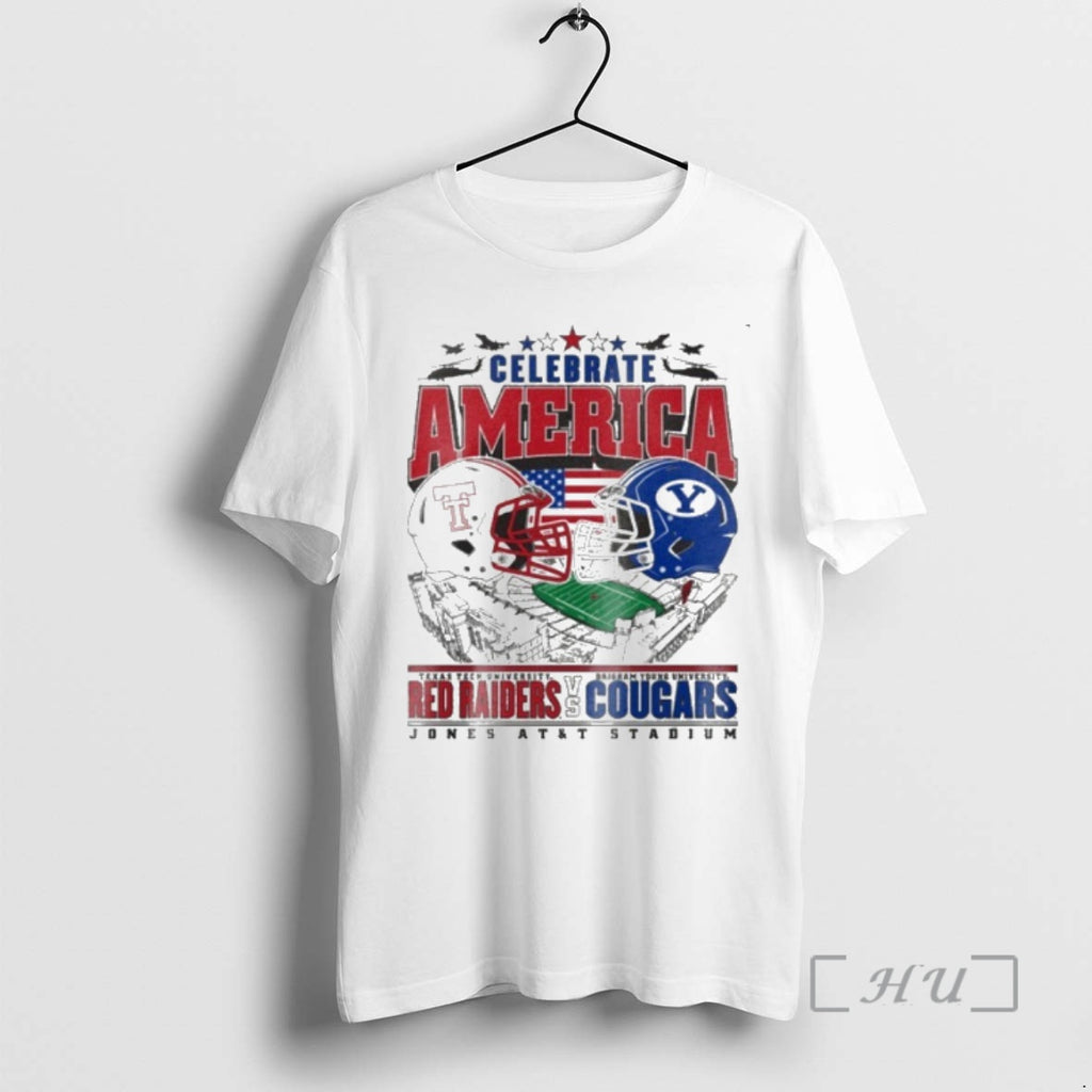 Officials Texas Tech Vs Byu Cougars 2025 Celebrate America Shirt Hoodie Sweatshirt | PurePodTees.com