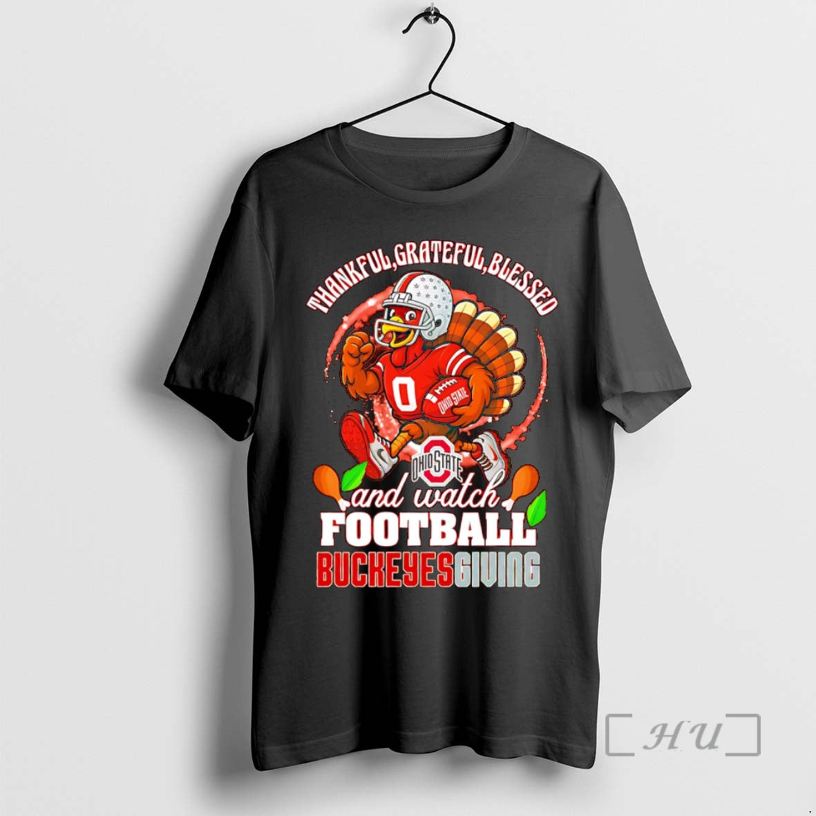 Officials Thankful Grateful Blessed And Watch Football Buckeyes Giving Shirt Hoodie Sweatshirt | PurePodTees.com