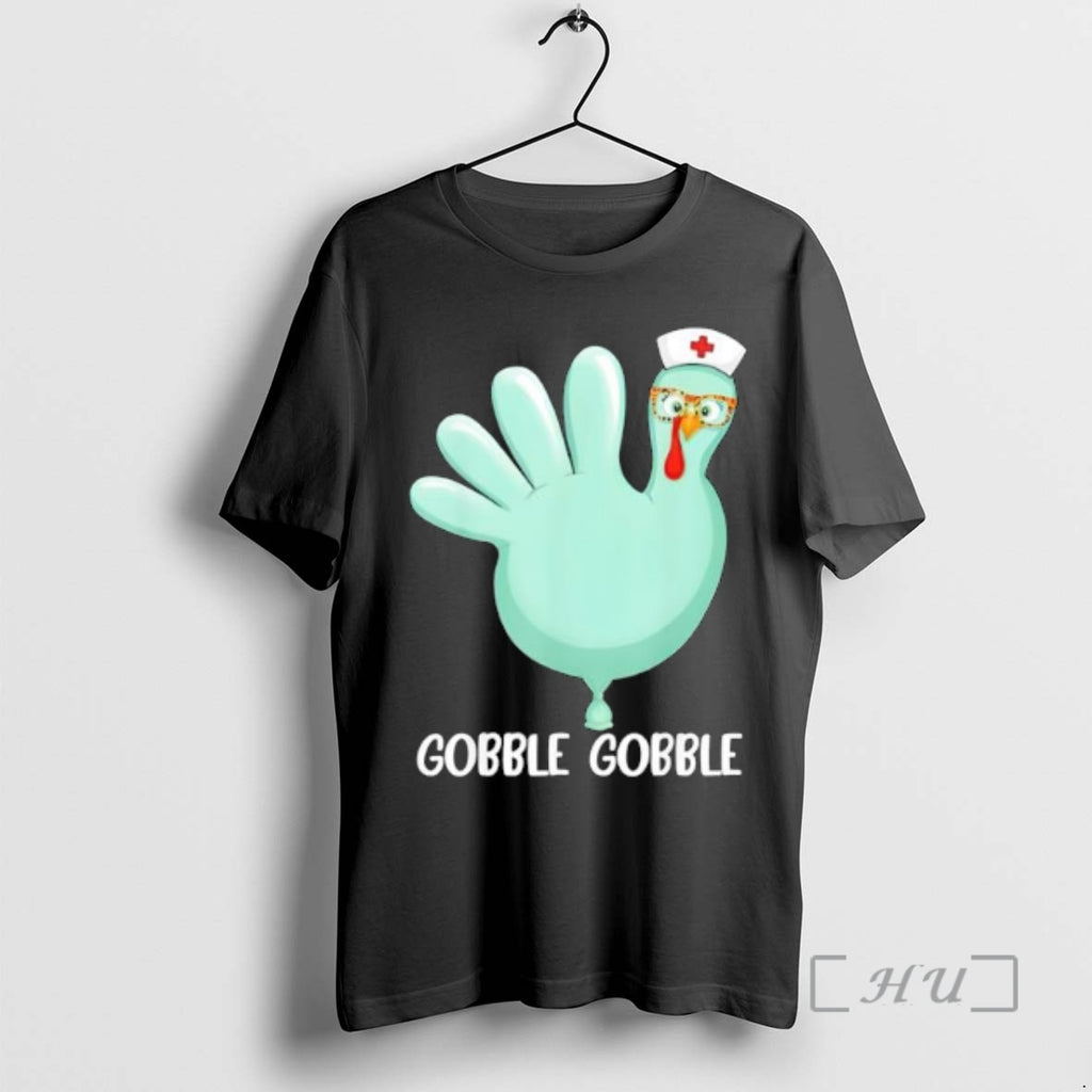 Officials Thanksgiving Turkey Glove Gobble Thankful Nurse Medical Fall Shirt Hoodie Sweatshirt | PurePodTees.com