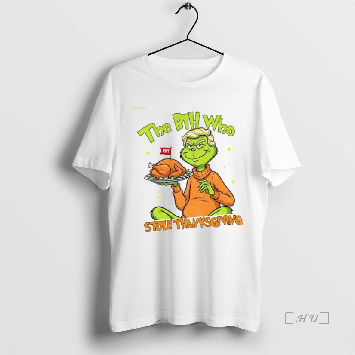 Officials The Bih Who Stole Thanksgiving Trump Grinch Meme Shirt Hoodie Sweatshirt | PurePodTees.com
