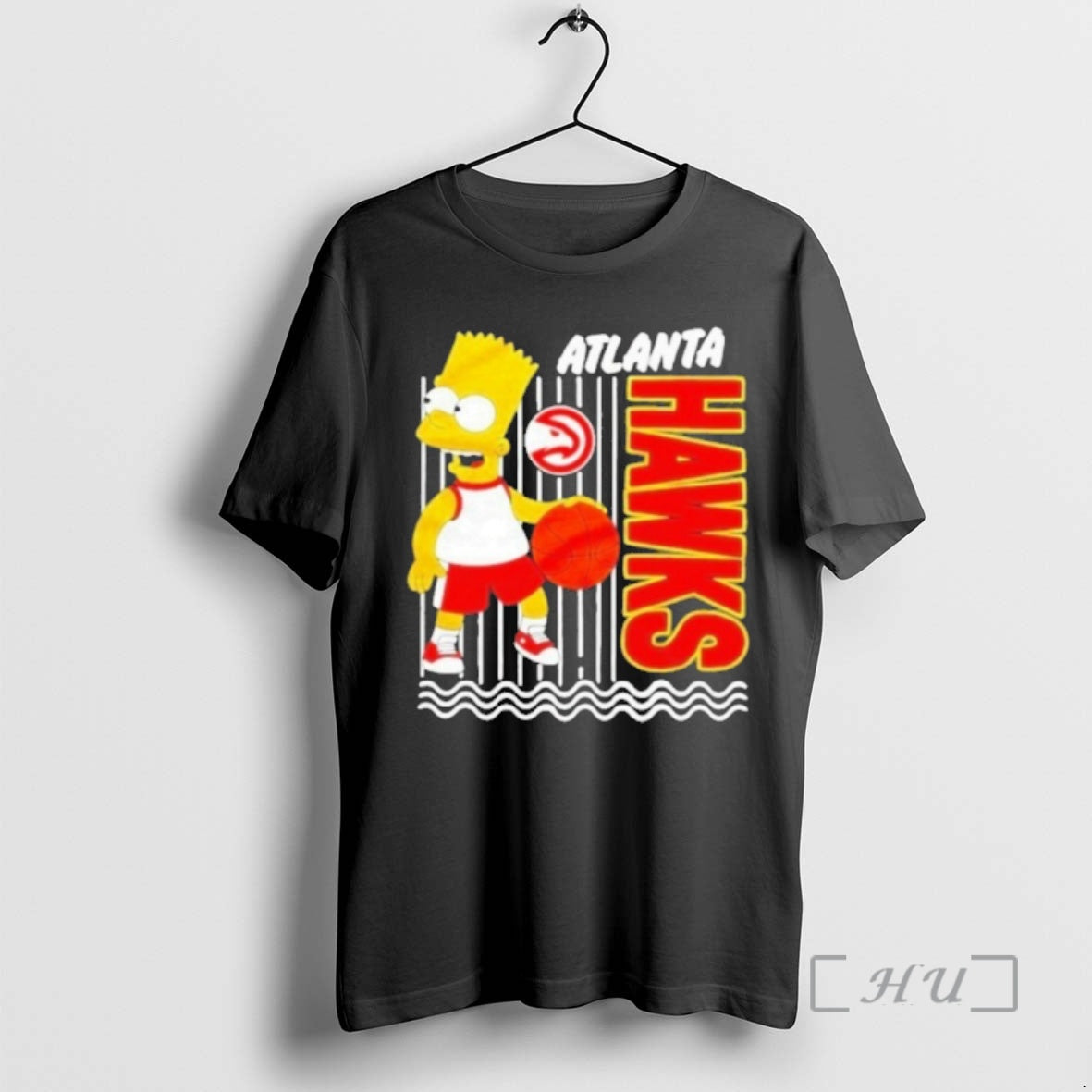 Officials The Bart Simpson X Atlanta Hawks Nba Mashup Premium Shirt Hoodie Sweatshirt | PurePodTees.com
