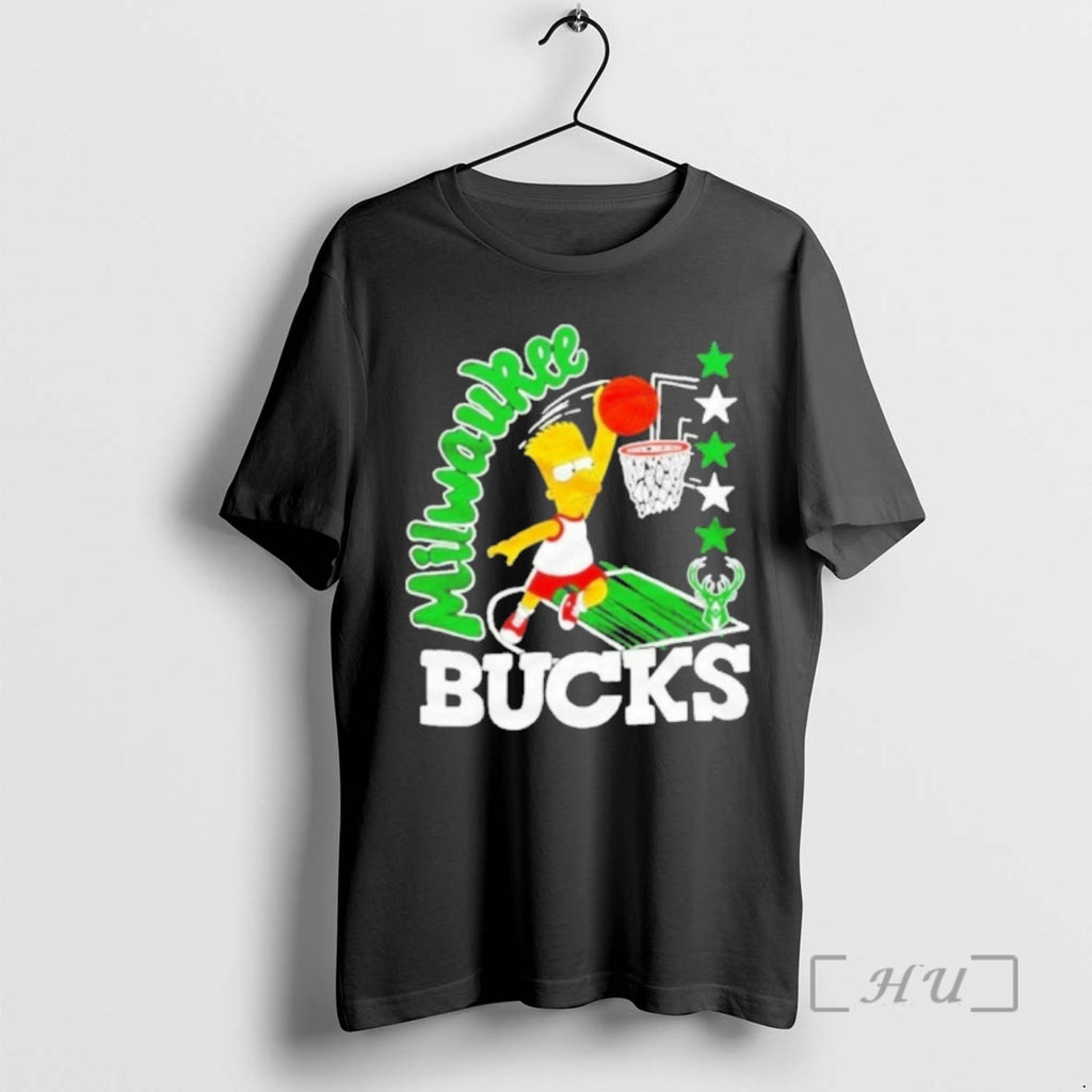 Officials The Bart Simpson X Milwaukee Bucks Nba Shirt Hoodie Sweatshirt | PurePodTees.com